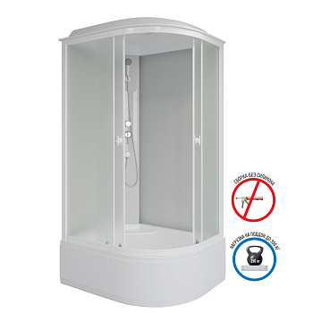 Душевая кабина Niagara Promo P100/70/40L/MT 100х70 асимметричная с крышей ориентация левая